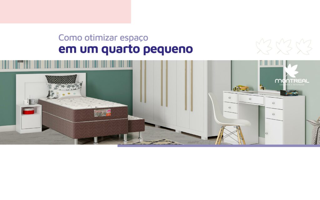 COMO OTIMIZAR ESPAÇO EM UM QUARTO PEQUENO