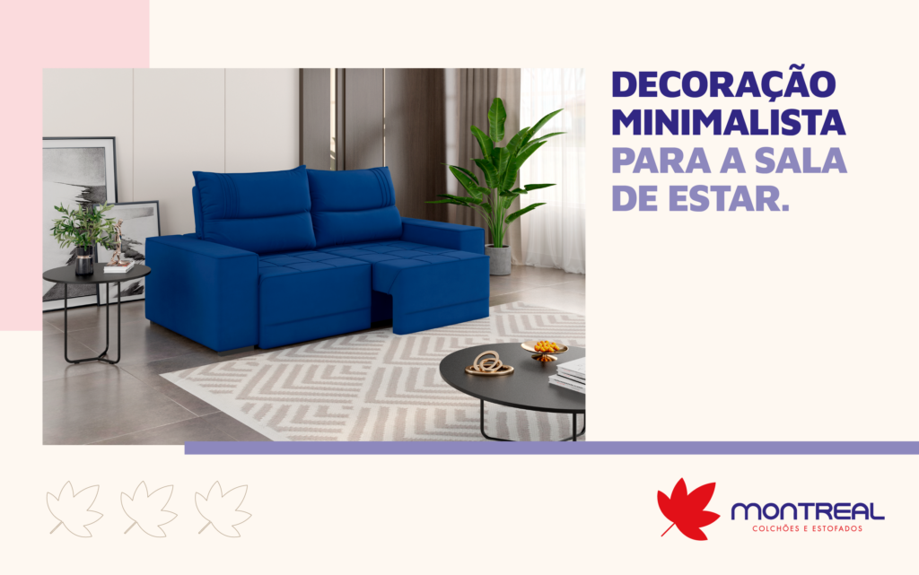 Decoração minimalista para a sala de estar